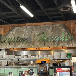 the kitchen of the restaurant