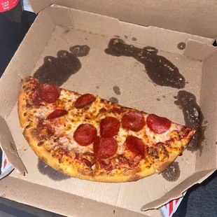 Pepperoni pizza that was traded for our other cheese pizza