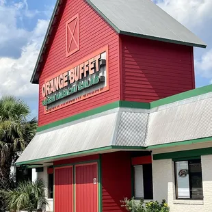 the front of the restaurant