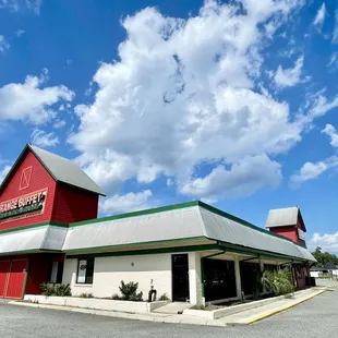 the front of the restaurant
