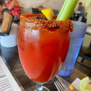 The most forgettable Bloody Mary I've ever had. Didn't have any flavor.