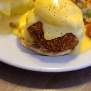 Up Close of the Crab Cake Benedict  07-05-2021