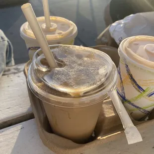 Carmel coffee and fresh squeezed og