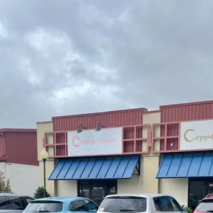 View from parking lot