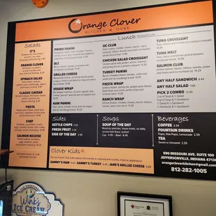 New Menu.. lunch