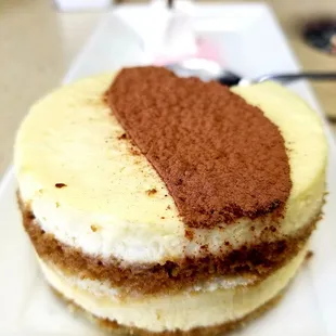 two layers of cake
