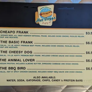 Menu as of Oct 12, 2023