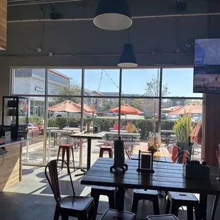 Ample outdoor seating.