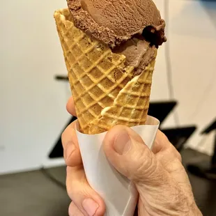 WHOO HOO...my wife loved her Chocolate Orange Crunch in a house made waffle cone !