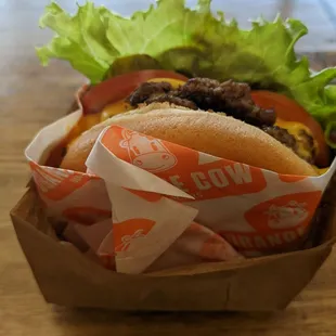 Double cow burger