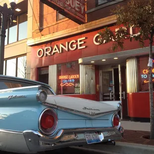 Orange Garden with OG neon sign