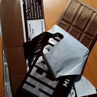 Sold me 2 bars of old chocolate. Chances are the other packaged goods are just as old. That&apos;s messed up.
