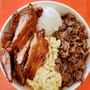 Half and half bowl