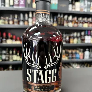a bottle of stagg