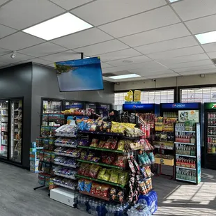 a view of a grocery store