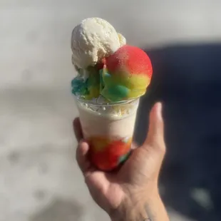 Rainbow italian ice &amp; ice cream