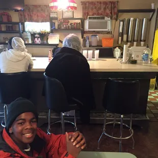 The counter area of the Orange Mound Grill.