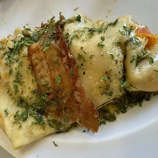 Bacon and Tomatoes Crepe