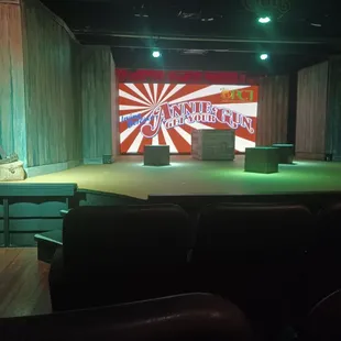 Picture is of the bill background fo Annie get you Gun play arrange Park Community Theater. We always have a fantastic time coming here.