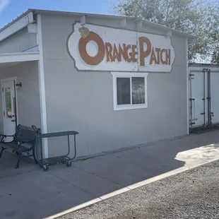 the front of the orange patch