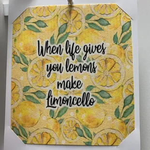 Dish towel when life gives you lemons make limoncello 11/13/23