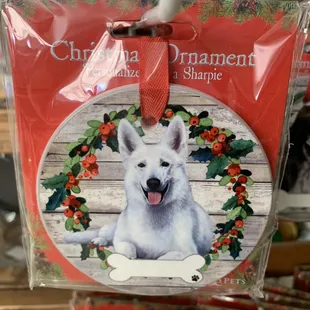 Christmas ornament dog