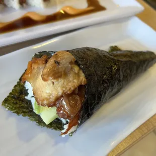 Fresh Water Eel Hand Roll