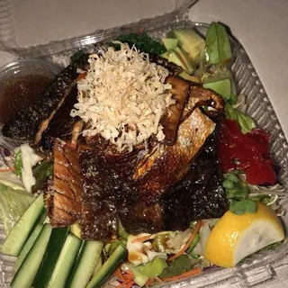 Salmon Skin Salad