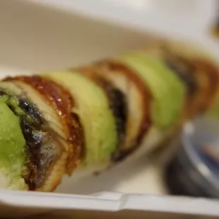a closeup of a sushi