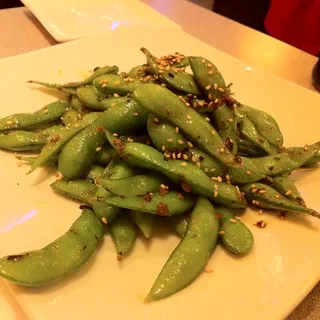Edamame with Spicy Garlic
