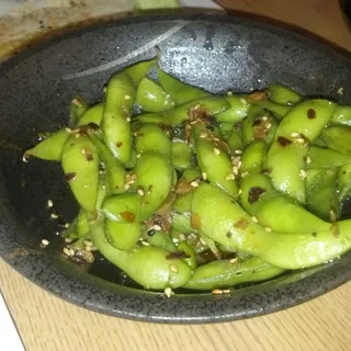 Edamame with Spicy Garlic