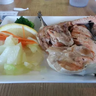 Grilled Salmon Collar