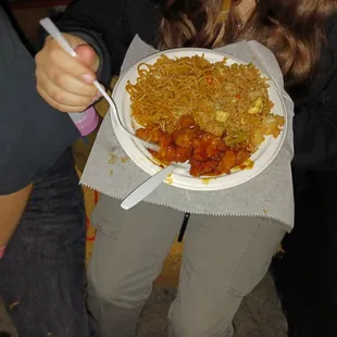 Chinese food, but it wasn't good