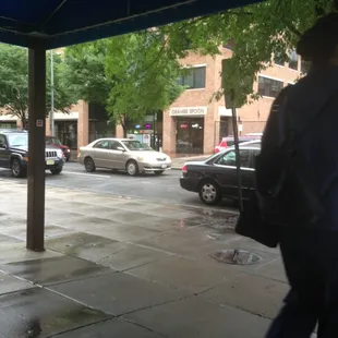 outside