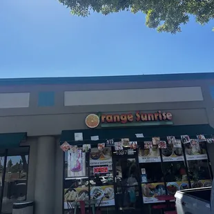 outside