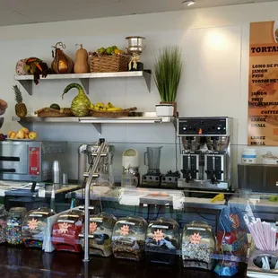 Came in and the owner Jesus was working. Super cool guy, gave us a bunch of samples to try stuff. A bunch of stuff fresh made!