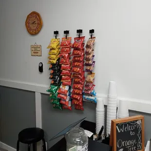 a display of hot dogs