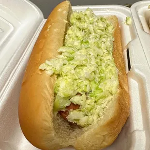 Chili Slaw Dog