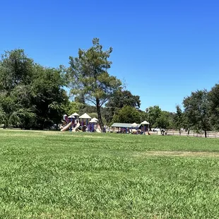 Playground on Oak Ave side