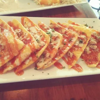 Wonton Chicken Pizza
