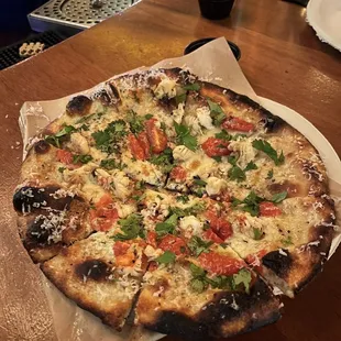 Jakes seasonal lobster pizza. Excellent.