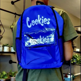  the back of a backpack