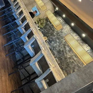 Sushi bar inside the dining room