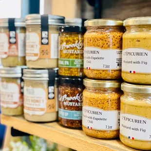 jars of food on a shelf