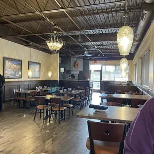 Nice and clean and probably warm and cozy down near the pizza oven on those cold winter days