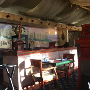 interior, sushi and sashimi