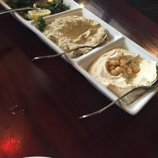 Tabouli, baba Ghanoj and humos