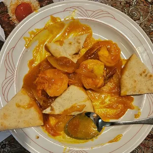 Mango Shrimp almost gone!