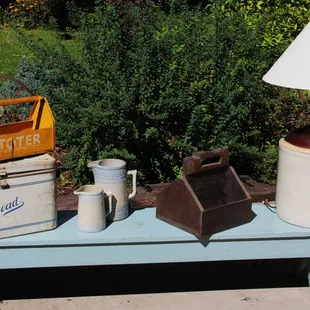 An assemblage of Unique, Vintage and Antique items in our Little Antique Shop! Stop by, we're always getting new items!