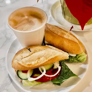 Tuna Sandwich + Cappuccino